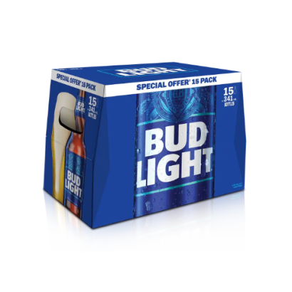 Bud Light Beer - 15 Bottles