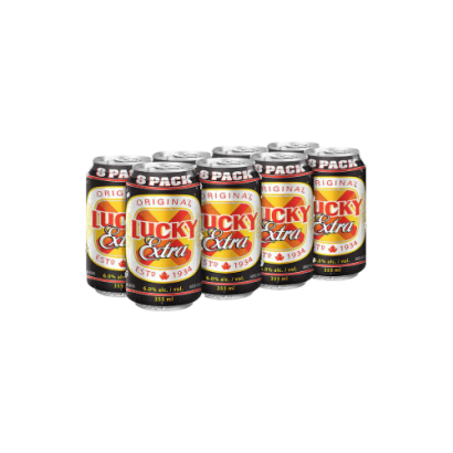 Lucky Extra Beer - 8-Pack