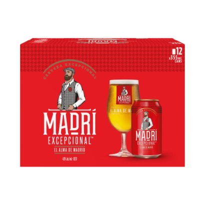 Madri Excepcional Beer - 12-Pack