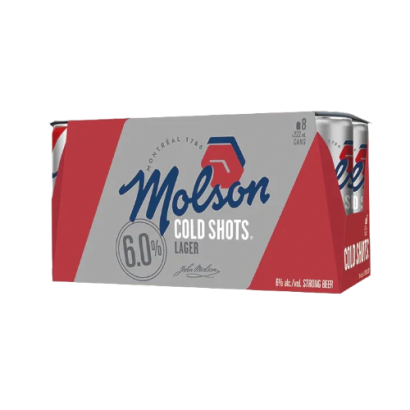 Molson Cold Shots (222ml, 8-Pack Can)