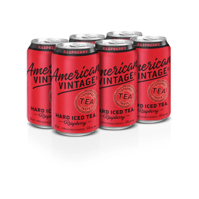 American Vintage Raspberry Iced Tea (6-Pack)