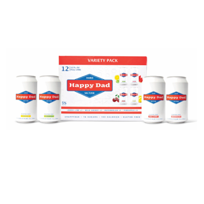 Happy Dad Variety Hard Seltzer (12-Pack)