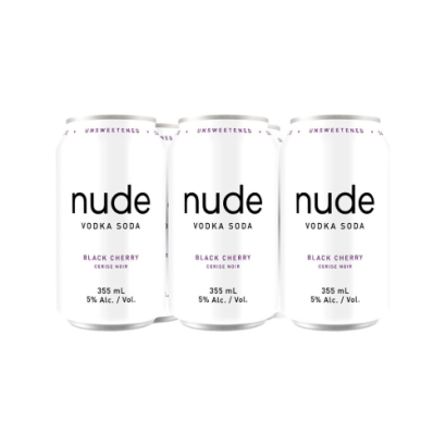 Nude Vodka Soda Black Cherry 6 Pack