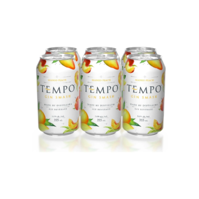 Tempo Gin Smash: Mango Peach - 6-Pack