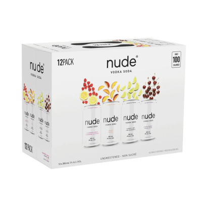Nude Vodka Soda Variety Pack (12-Pack Cans)