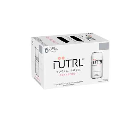 Nutrl Vodka Soda Grapefruit (6-Pack Cans)