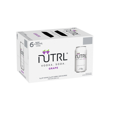 Nutrl Vodka Soda Grape 6 Pack