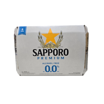 Sapporo non alcoholic 6pk