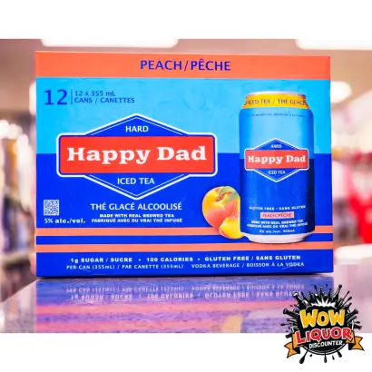 Happy Dad Hard Iced Tea Peach 12 Pack