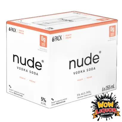 Nude Vodka Soda Peach 6 Pack
