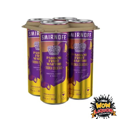 Smirnoff Passion Fruit Vodka Cocktail 4 pack