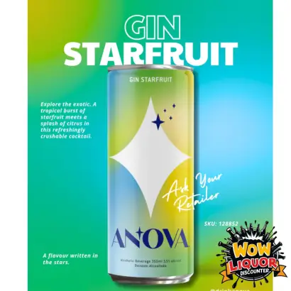 Anova Gin Starfruit 4 Packs