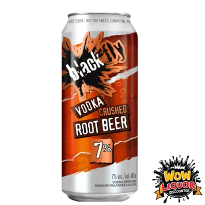Black Fly Vodka Crushed Root Beer Tall