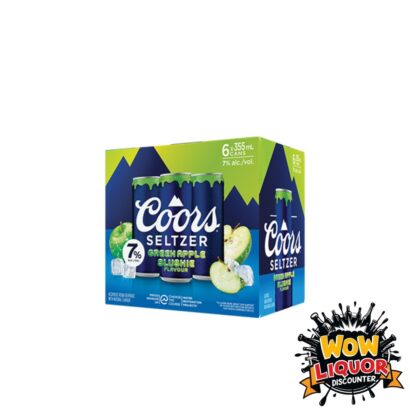 Coors Seltzer Green apple 6 PK