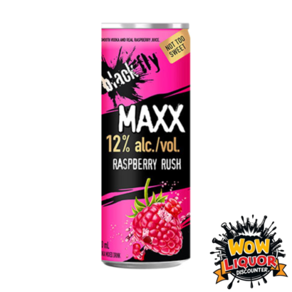 BLACK FLY VODKA MAXX RASBERRY RUSH 250 ML