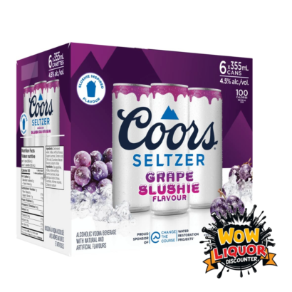 COORS SELTZER SLUSHIE GRAPE 6 PACK