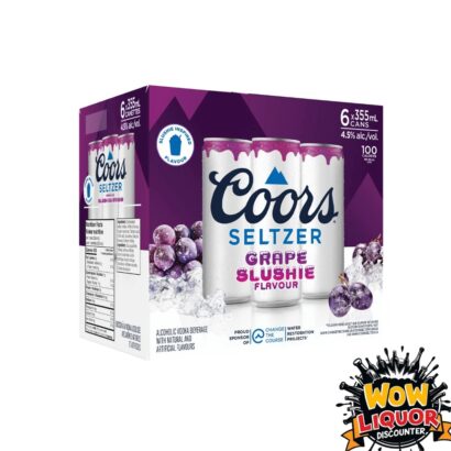 COORS SELTZER SLUSHIE GRAPE 6 PACK
