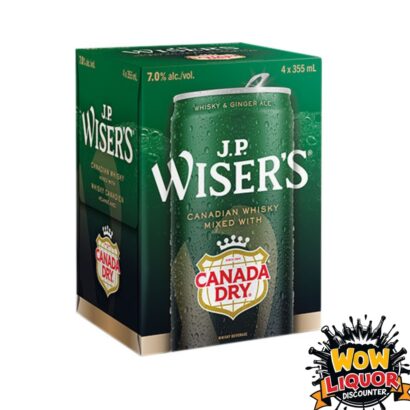 J.P.Wisers Ginger Ale 4 Pack