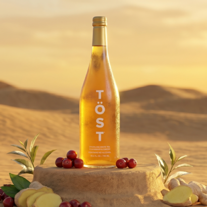 Tost Sparkling White Tea Cranberry Ginger