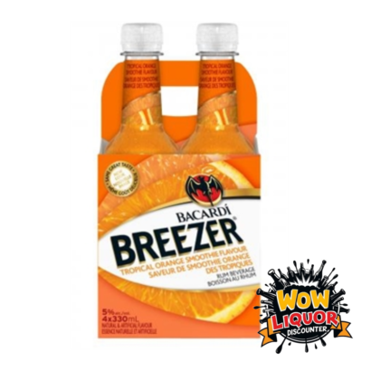 Breezer Tropical Orange Smoothie- 4 Pack