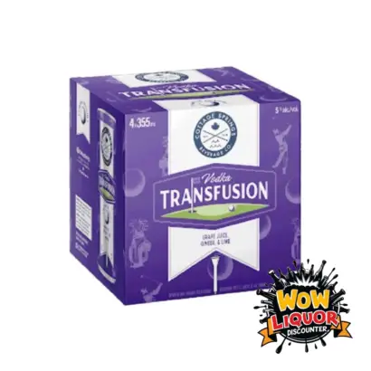 Cottage Spring Vodka Soda Transfusion 4 pack