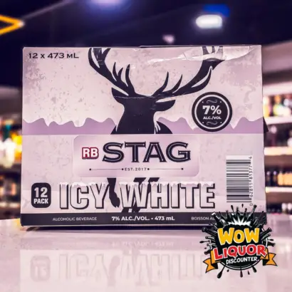 STAG Wht icy Vodka 7% - 473ML 12 pack