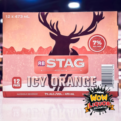 STAG orange Icy Vodka 7% - 473ml 12 Pack