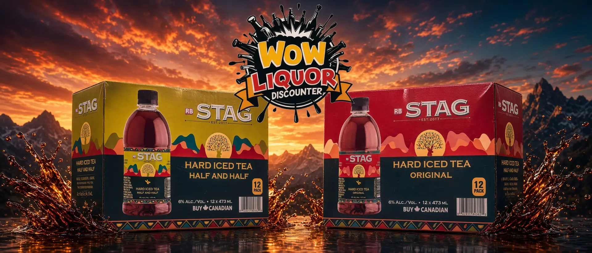 Stag Iced Tea 12 Pack 473ml